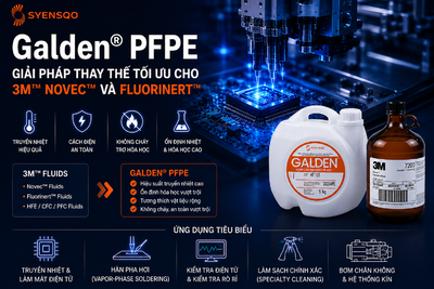 Galden PFPE – Giải pháp thay thế tối ưu cho 3M Novec và Fluorinert