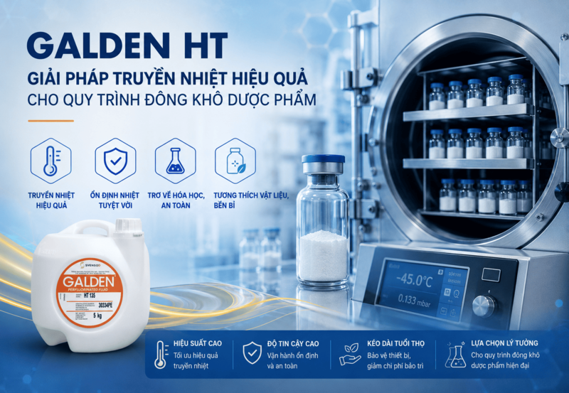 Galden HT- Giải pháp truyền nhiệt hiệu quả cho quy trình đông khô dược phẩm