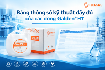 Bảng thông số kỹ thuật đầy đủ các dòng Galden® HT