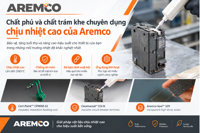 Chất phủ và chất trám khe chuyên dụng chịu nhiệt cao của Aremco