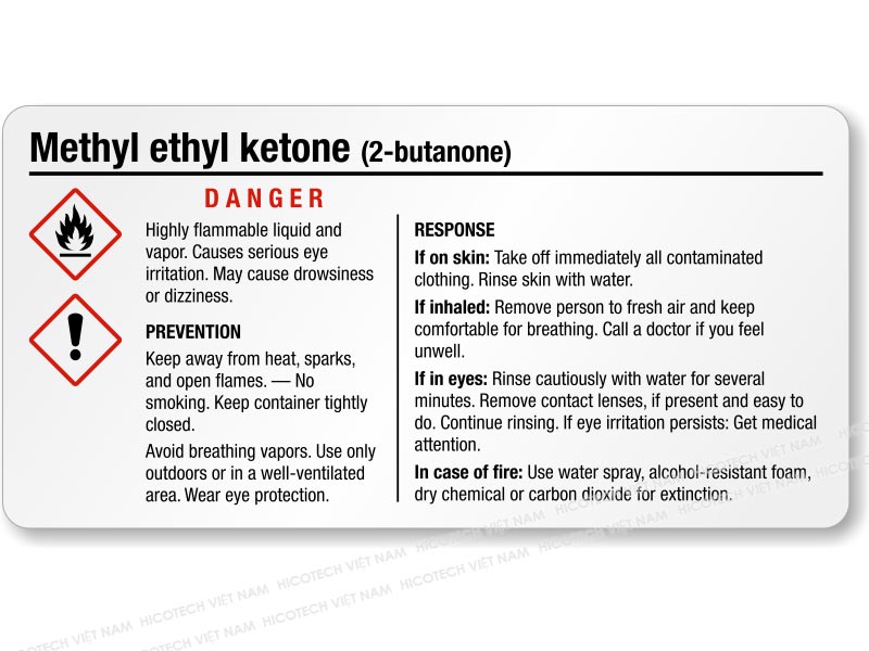 Tính chất của Methyl Ethyl Ketone