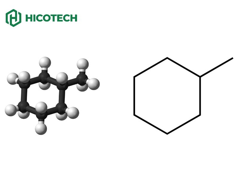 Công thức hóa học của Methyl Cyclohexane