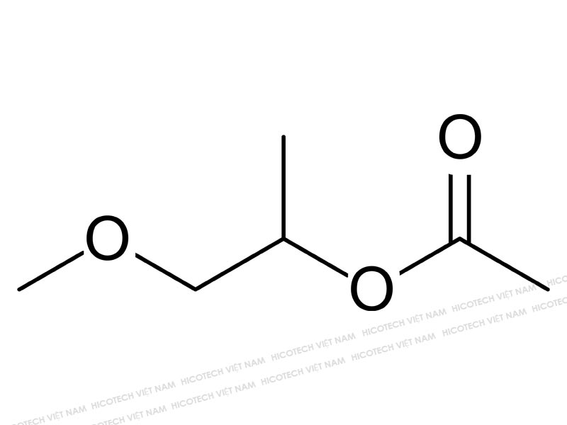 Propylene Glycol Monomethyl Ether Acetate là Chất lỏng không màu, có mùi nhẹ đặc trưng