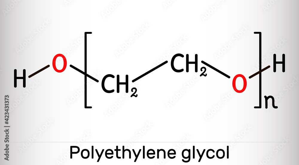 Công thức hóa học của Carbowax Polyethylene Glycol 400 (PEG 400)
